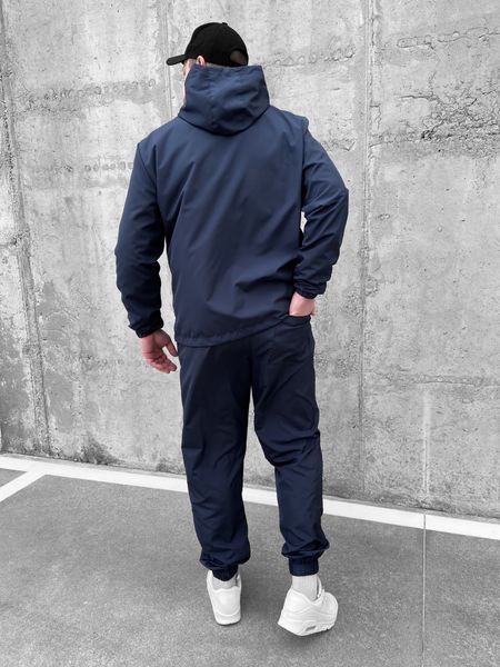 Мужской спортивный костюм из плащевки в синем цвете 710blue фото