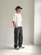 Мужская oversize укороченная футболка в белом цвете ts00301-S-M фото 4