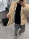 Мужская oversize куртка в бежевом цвете km3w фото 6