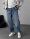Мужские широкие джинсы Baggy в синем цвете bg-97-510 фото 1
