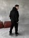 Чоловічий oversize спортивний костюм худі+штани у чорному кольорі kos45 фото 3