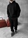 Чоловічий oversize спортивний костюм худі+штани у чорному кольорі kos45 фото 1