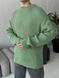 Мужской oversize свитер в зеленом цвете mr102 фото 1