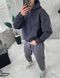 Чоловіче oversize худі на флісі у графітовому кольорі vfic2 фото 3