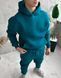Чоловічий oversize костюм худі+штани у зеленому кольорі fhs14 фото 3