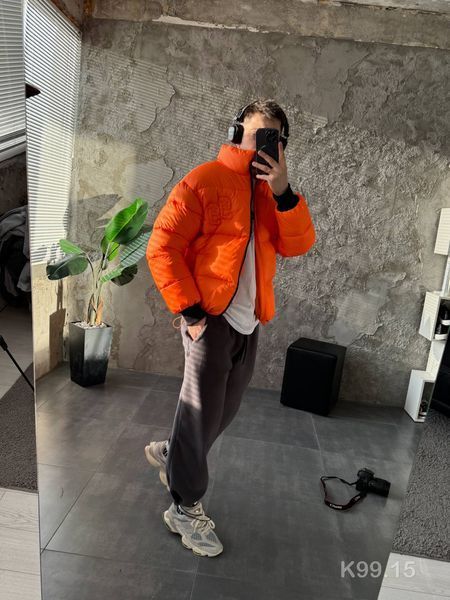 Мужская oversize куртка в оранжевом цвете k99.15 фото