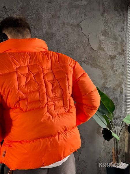 Мужская oversize куртка в оранжевом цвете k99.15 фото