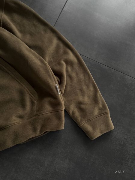 Мужское oversize худи с балаклавой в цвете хаки zkt7 фото