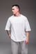 Мужская oversize футболка в белом цвете 2387wh фото 2