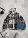 Мужская oversize рубашка в сером цвете r191 фото 1