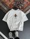 Мужская oversize футболка с принтом в белом цвете bs269 фото 1