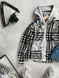 Мужская oversize рубашка в сером цвете r191 фото 4