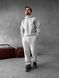 Мужской oversize спортивный костюм худи+брюки в сером цвете kos48 фото 2