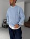 Мужской свитер oversize в голубом цвете gi146 фото 4