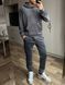 Мужской велюровый костюм в сером цвете 5010gray фото 2