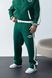 Чоловічий oversize флісовий костюм у зеленому кольорі cb3044 фото 3