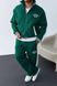 Чоловічий oversize флісовий костюм у зеленому кольорі cb3044 фото 1