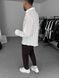 Мужская oversize рубашка в белом цвете rs903 фото 3