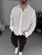 Мужская oversize рубашка в белом цвете rs903 фото 1