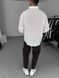 Мужская oversize рубашка в белом цвете rs903 фото 4