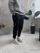 Мужские oversize флисовые джоггеры в черном цвете pk1 фото 3