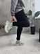Мужские oversize флисовые джоггеры в черном цвете pk1 фото 5