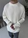 Мужской oversize свитер в белом цвете mr105 фото 1