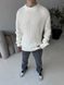 Мужской oversize свитер в белом цвете mr105 фото 5