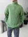 Мужской oversize свитер в зеленом цвете mr111 фото 4