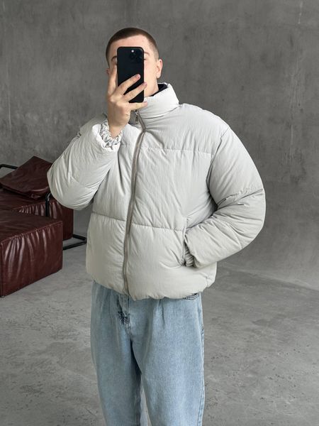 Мужской oversize пуховик в сером цвете curt1gr фото