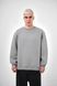Чоловічий oversize світшот у сірому кольорі peg3_flis фото 1
