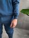 Мужской oversize костюм на флисе в синем цвете pgt11n фото 5