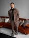 Чоловічий oversize костюм сорочка + штани у коричневому кольорі rb11 фото 4