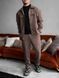 Чоловічий oversize костюм сорочка + штани у коричневому кольорі rb11 фото 1