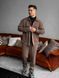 Чоловічий oversize костюм сорочка + штани у коричневому кольорі rb11 фото 5