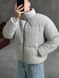 Мужской oversize пуховик в сером цвете curt1gr фото 1
