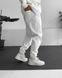 Мужские oversize спортивные брюки в белом цвете vz-sb204wht фото 2