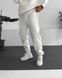 Мужские oversize спортивные брюки в белом цвете vz-sb204wht фото 1