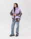 Женский oversize жилет с капюшоном в фиолетовом цвете zh4 фото 4