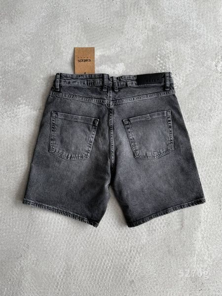 Чоловічі джинсові oversize шорти у сірому кольорі 5270g фото