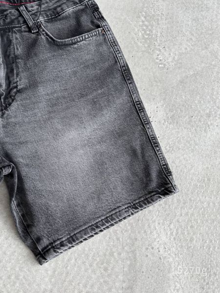 Чоловічі джинсові oversize шорти у сірому кольорі 5270g фото
