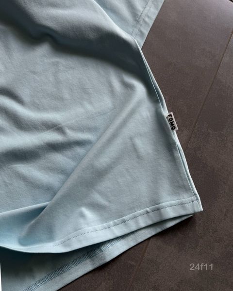 Мужская oversize футболка в голубом цвете 24f11-Xs фото