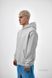 Чоловіче oversize худі у сірому кольорі x4_baza-Xs фото 2