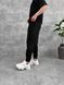 Мужские oversize спортивные брюки в черном цвете нф1937 фото 3