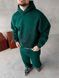 Чоловічий oversize спортивний костюм з принтом у зеленому кольорі kos30 фото 2