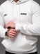 Чоловіче худі на флісі у білому кольорі 2453wh фото 6