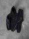 Чоловічий oversize спортивний костюм з начосом у чорному кольорі 1001899000002 фото 1