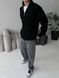 Мужской oversize свитер в черном цвете mr110 фото 7