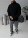 Мужской oversize свитер в черном цвете mr110 фото 6