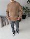 Мужской oversize свитер в коричневом цвете mr106 фото 6